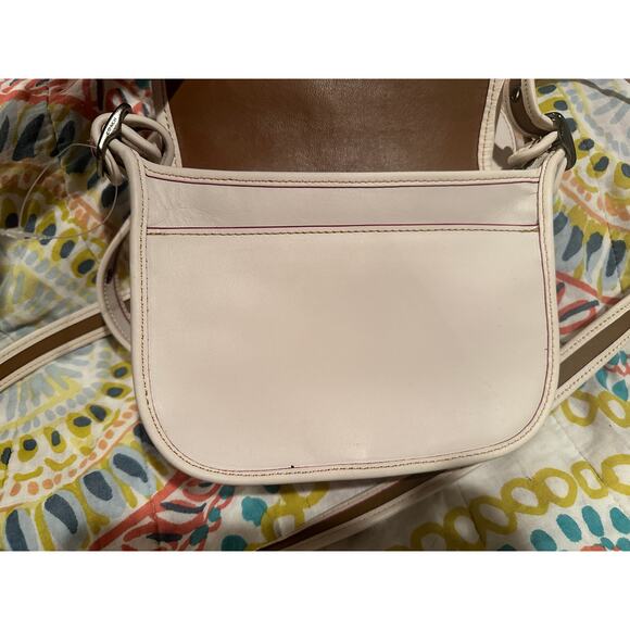 Disney x Coach Patricia Saddle Crossbody With Mickey Mouse Ears Bag Chalk - Picture 2 of 7